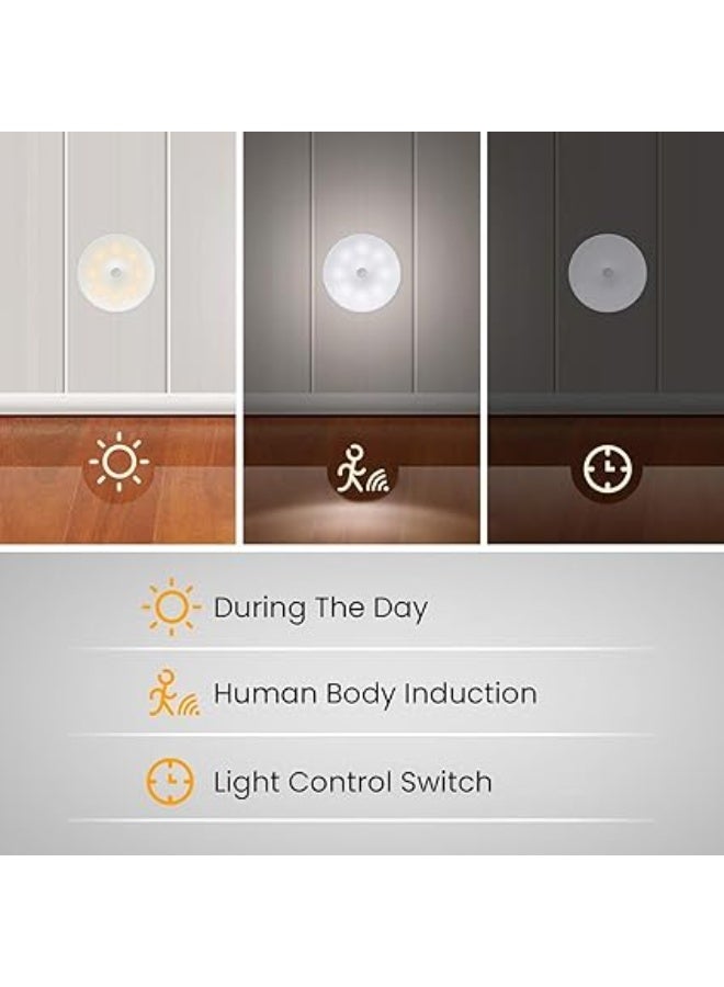 سكاي تاتش مصباح ليد ليلي من سكاي- تاتش من 2 قطعة: جهاز استشعار حركة ذكي للجسم، قابل لإعادة الشحن بمنفذ USB، مصباح دولاب لاسلكي بـ2 وضع لون إضاءة للسلم وغرفة النوم والمعيشة والحمام والمطبخ والجراج ودولاب الملابس - Image 5